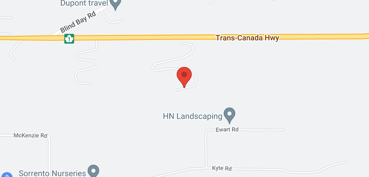 map of #54 1510 Trans Canada Highway